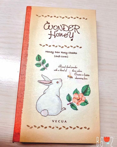 ワンダーハニー 摘みたてロージーチーク/VECUA Honey/パウダーチークを使ったクチコミ（1枚目）