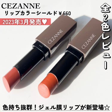 リップカラーシールド/CEZANNE/口紅を使ったクチコミ（2枚目）