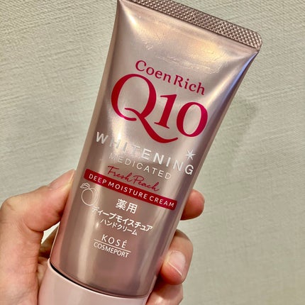 コエンリッチ 薬用ホワイトニング ハンドクリーム ディープモイスチュア もぎたてピーチの香り【医薬部外品】/コエンリッチQ10/ハンドクリームを使ったクチコミ(1枚目)