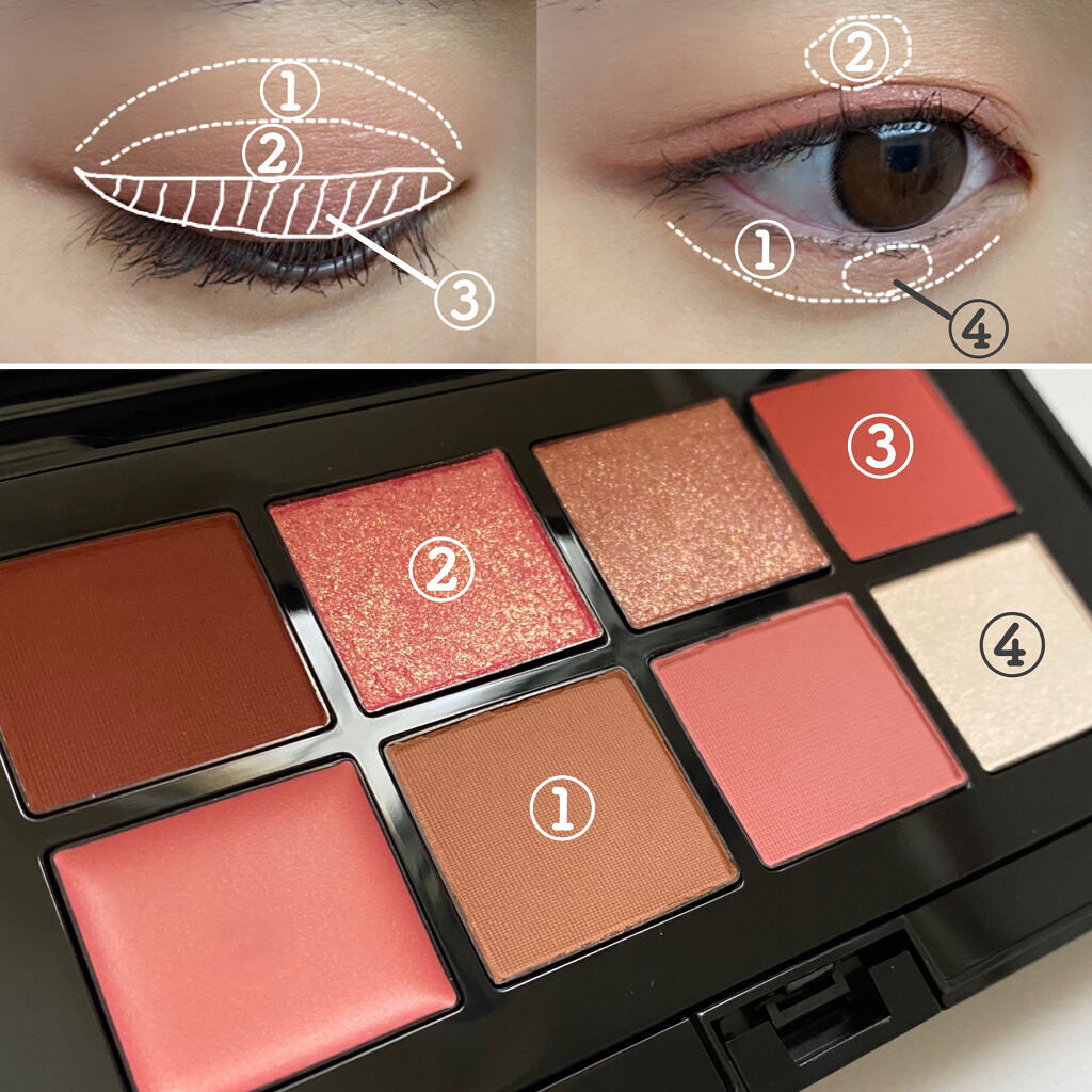 コンパクトアディクション “エターナル イン ピンク”/ADDICTION/アイシャドウパレットを使ったクチコミ（3枚目）