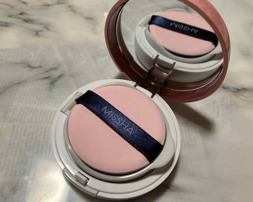 M クッションベース(ピーチ)/MISSHA/化粧下地を使ったクチコミ(2枚目)