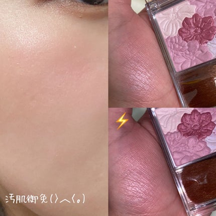 グロウフルールチークス/キャンメイク/パウダーチークを使ったクチコミ(4枚目)