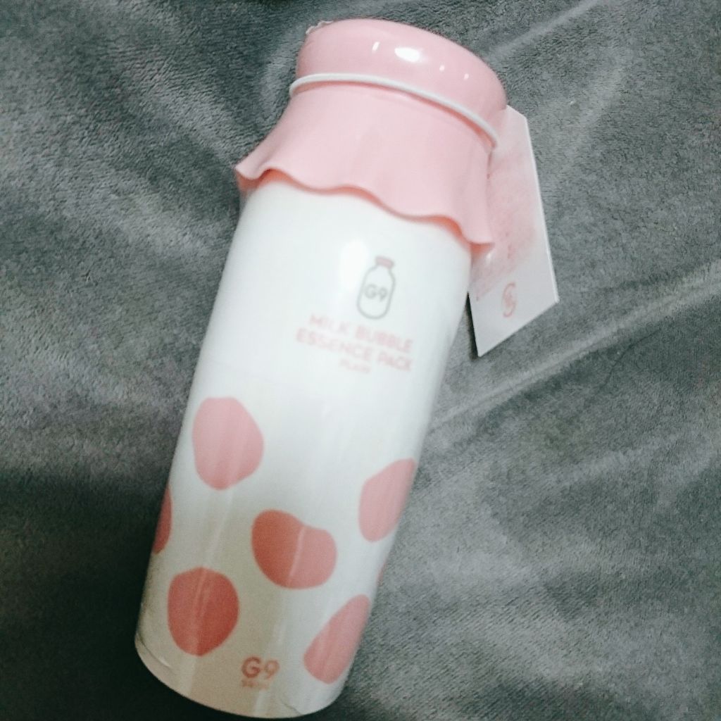 MILK BUBBLE ESSENCE PACK ＃PLAIN/G9SKIN/美容液を使ったクチコミ（1枚目）