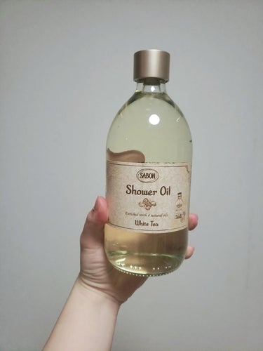 SABON シャワーオイル ホワイトティーのクチコミ「SABON　シャワーオイルホワイトティー

マジで匂いが好き！！！ホワイトティー〜〜〜！！💞
.....」（1枚目）