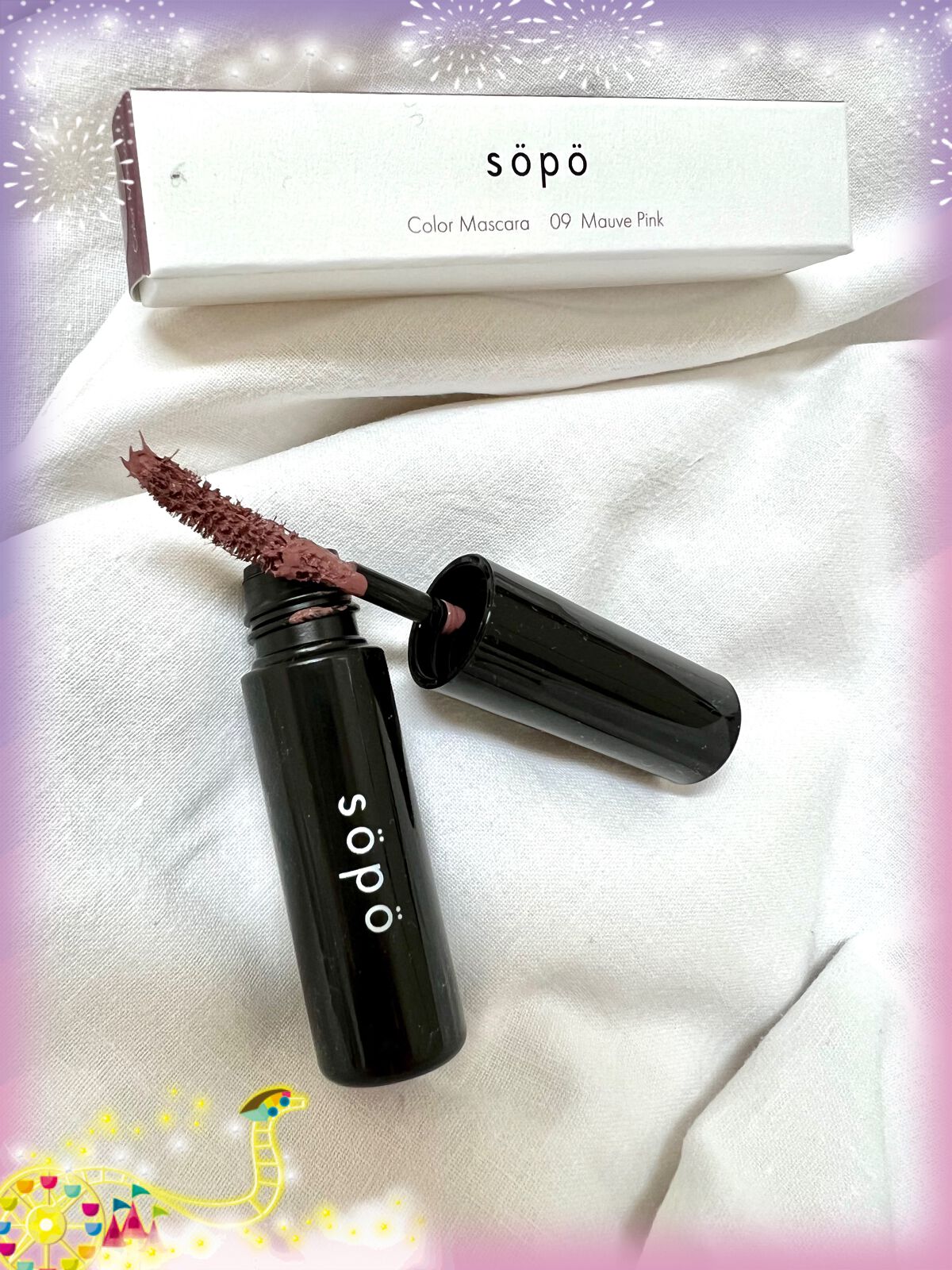 カラーマスカラ/sopo/マスカラを使ったクチコミ（1枚目）