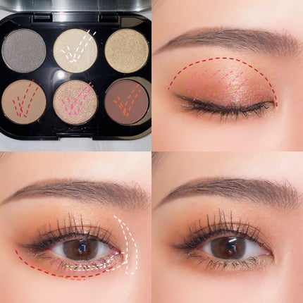 コネクト イン カラー アイシャドウ パレット × 6/M・A・C/アイシャドウパレットを使ったクチコミ(5枚目)