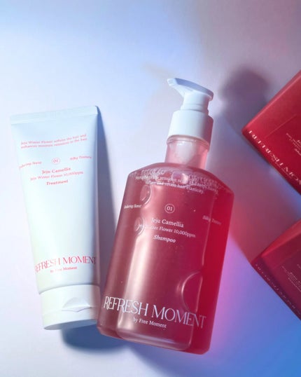 リフレッシュモーメントパフュームシャンプー/トリートメント Jeju Camellia/Free Moment /市販シャンプーを使ったクチコミ(2枚目)