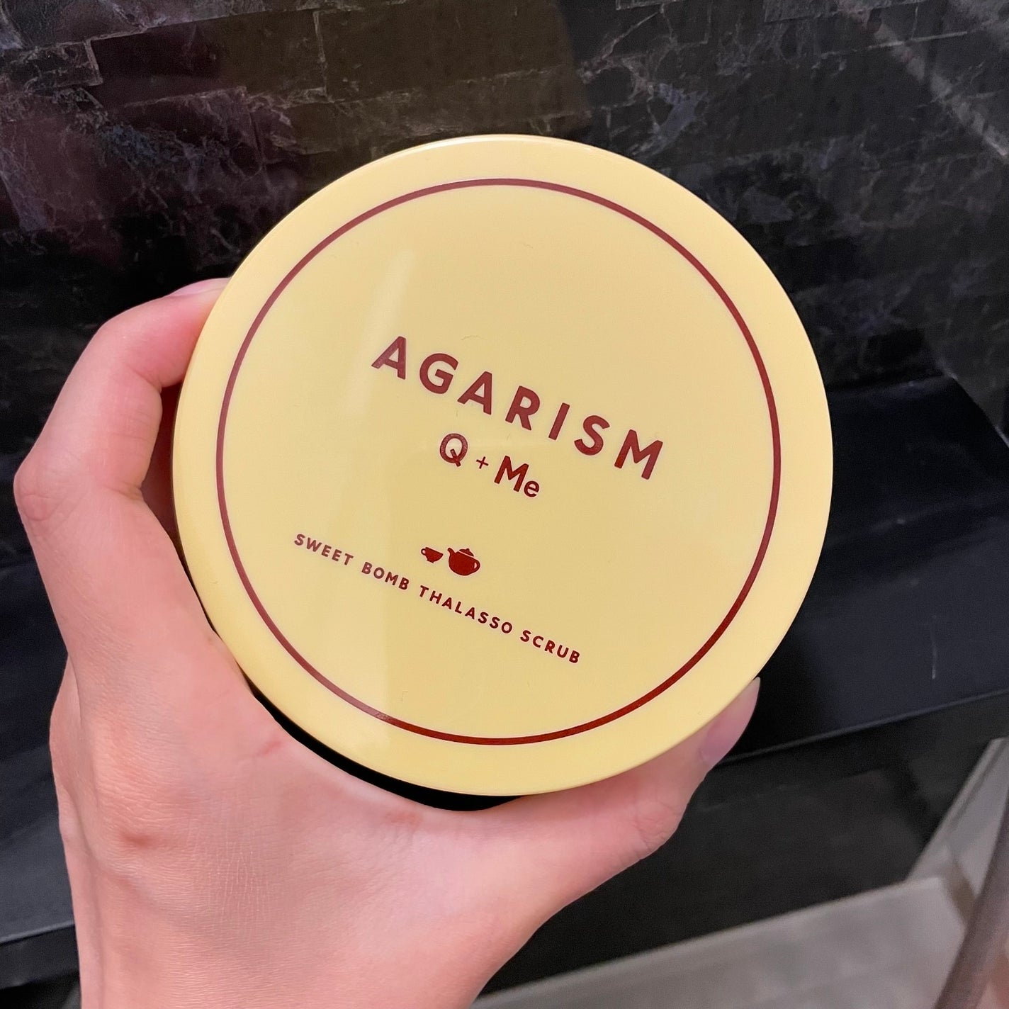 Q+Me スウィートボムタラソスクラブレモンティーの香り/AGARISM/バスト・ヒップケアを使ったクチコミ(3枚目)