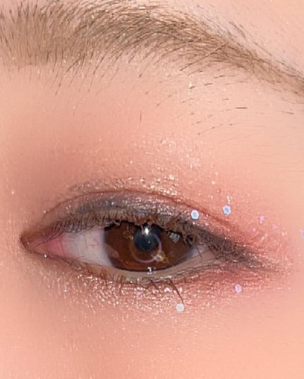 シャンパンアイグリッター/Peach C/グリッターを使ったクチコミ(3枚目)