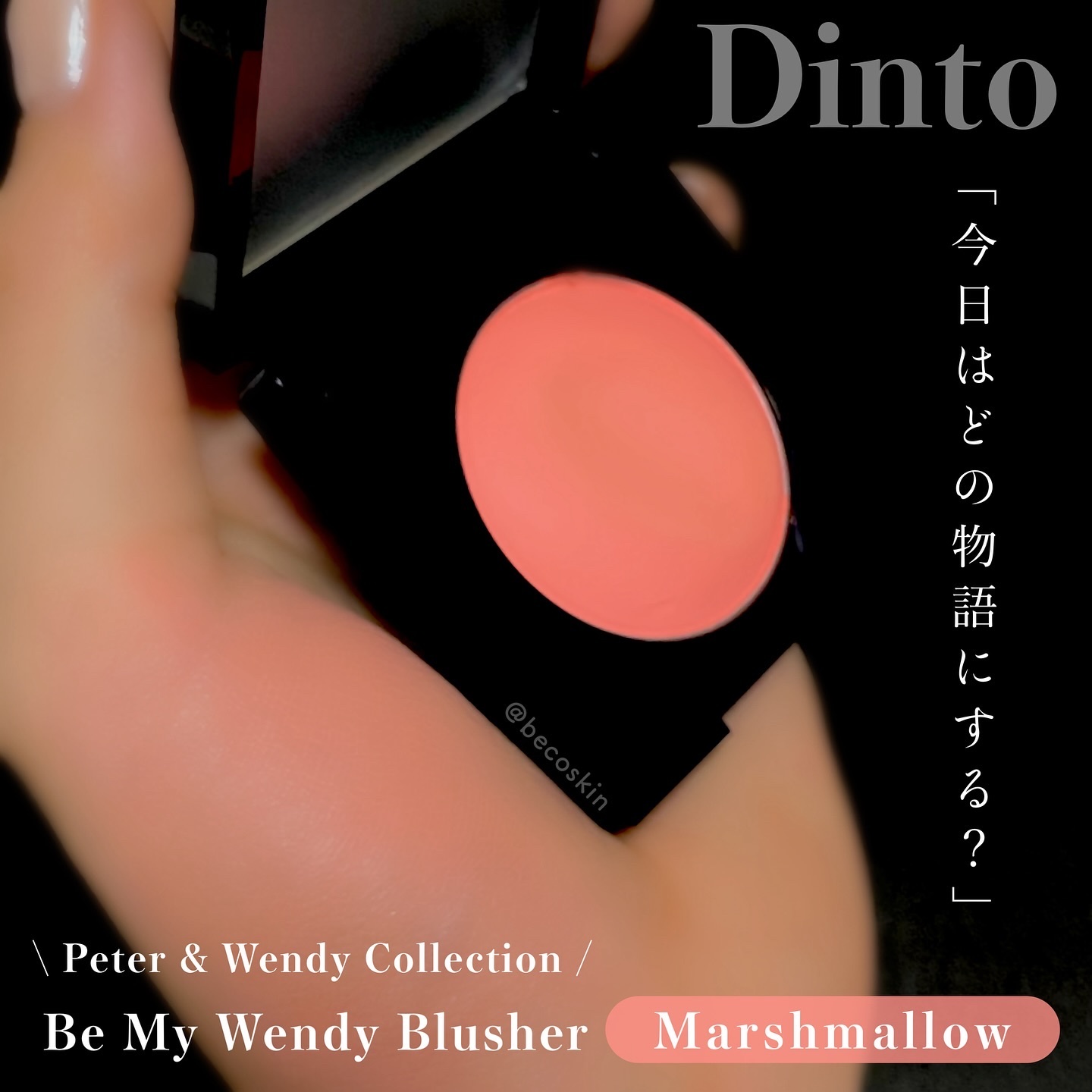 (Peter＆Wendy Collection) Be My Wendy Marshmallow Blusher/Dinto/ジェル・クリームチークを使ったクチコミ（1枚目）