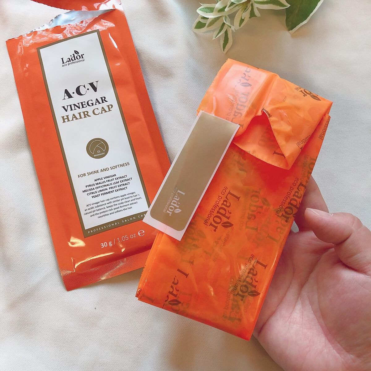 ACV VINEGAR HAIR CAP /La'dor/アウトバストリートメントを使ったクチコミ(4枚目)