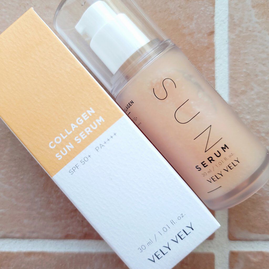 ハリケアコラーゲンサンセラム/VELY VELY/日焼け止めジェルを使ったクチコミ（1枚目）