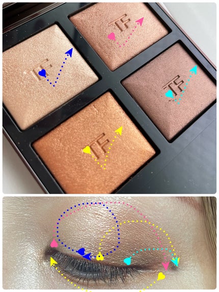 アイ カラー クォード/TOM FORD BEAUTY/アイシャドウパレットを使ったクチコミ(3枚目)