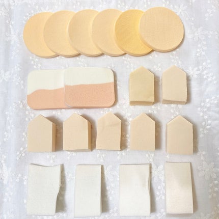 キャンドゥ ボリュームスポンジパフのクチコミ「♡ファンデーションスポンジ♡
パウダーファンデーションはブラシを使用してましたが、リキッドフ.....」(1枚目)