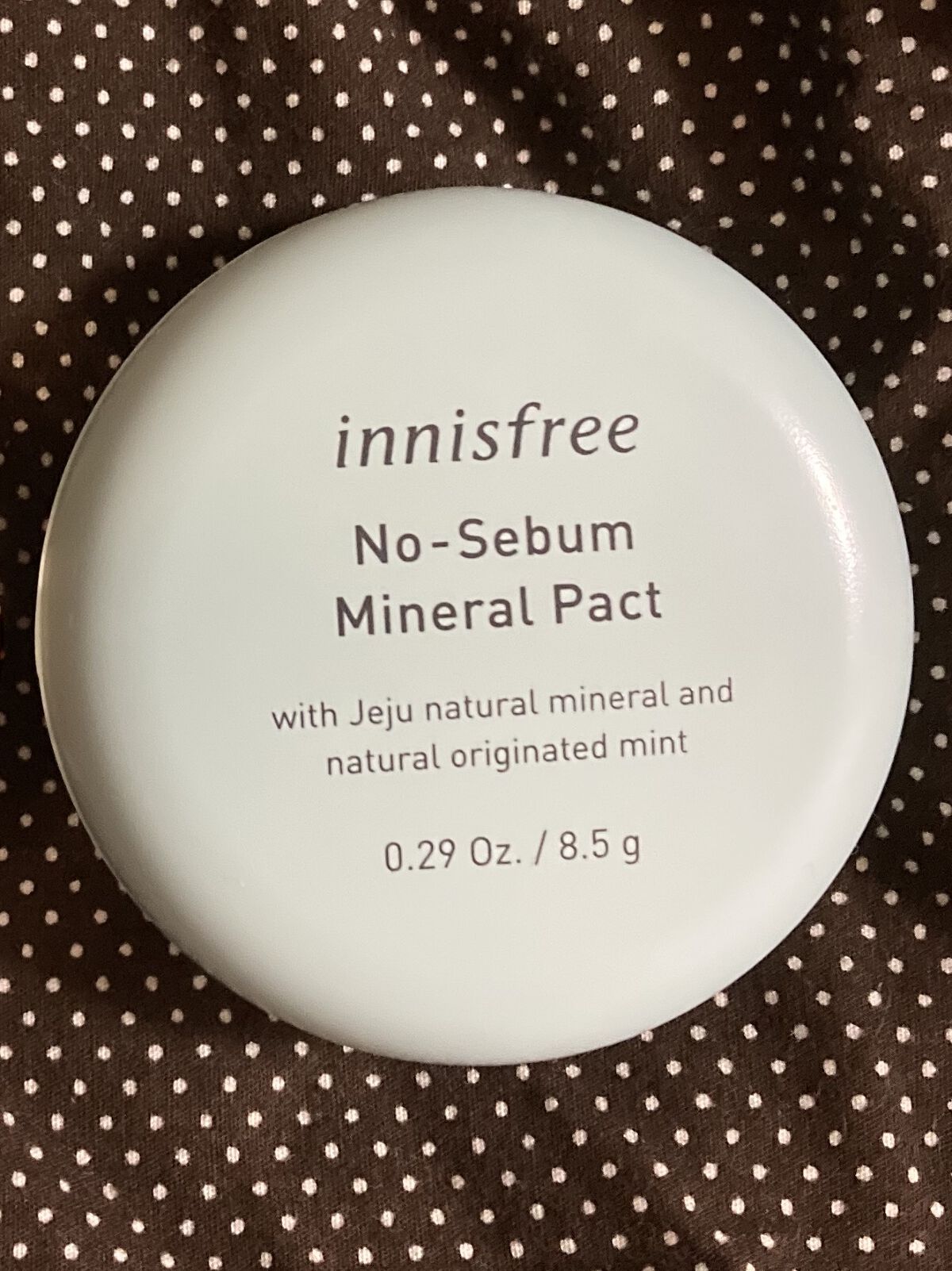 ノーセバム　ミネラルパクト　S/innisfree/プレストパウダーを使ったクチコミ（1枚目）