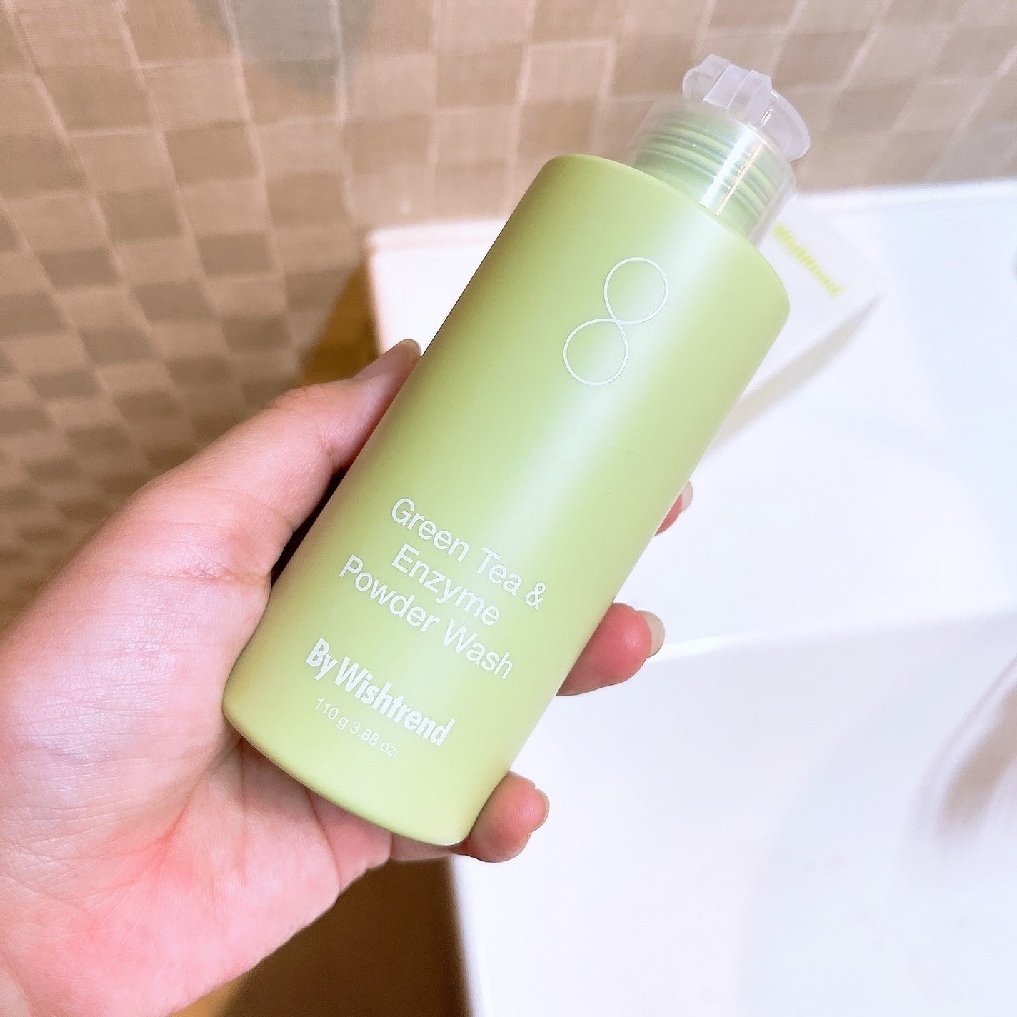 グリーンティー&エンザイムパウダーウォッシュ/By Wishtrend/洗顔パウダーを使ったクチコミ(2枚目)