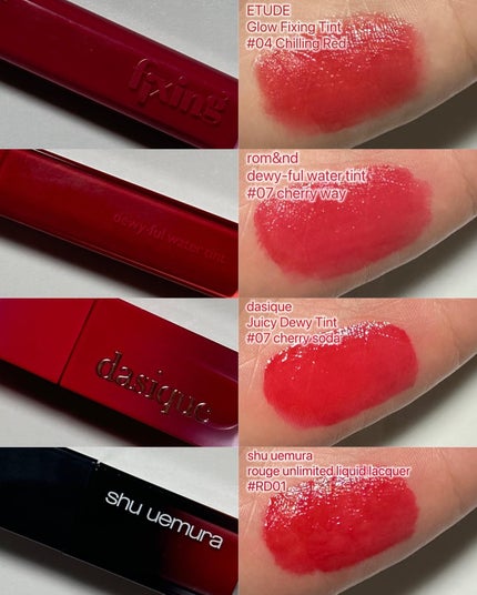 ルージュ アンリミテッド リキッド ラッカー/shu uemura/口紅を使ったクチコミ(5枚目)