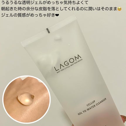 ラゴム ジェルトゥウォーター クレンザー(朝用洗顔)/LAGOM /その他洗顔料を使ったクチコミ(4枚目)