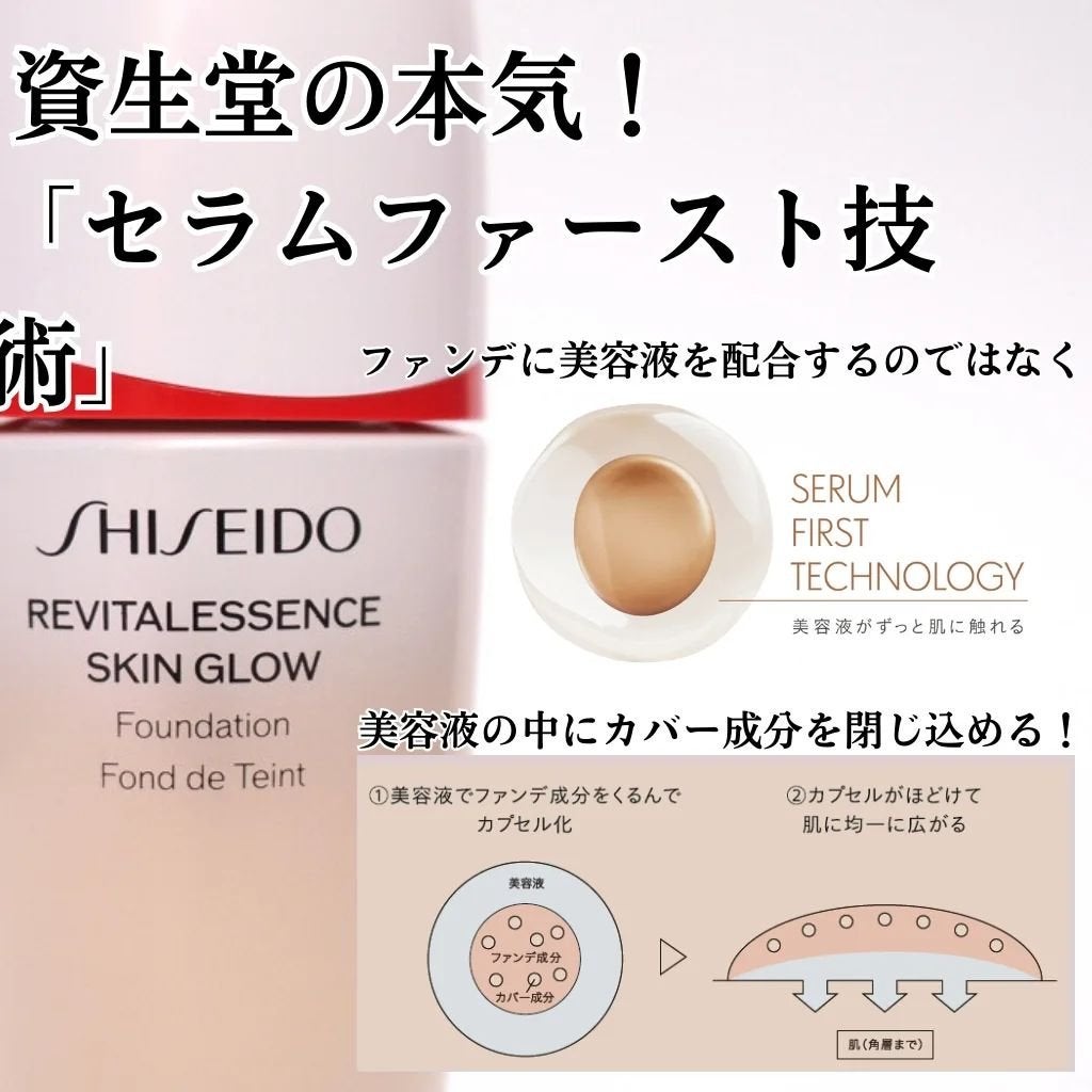 エッセンス スキングロウ ファンデーション/SHISEIDO/リキッドファンデーションを使ったクチコミ(2枚目)