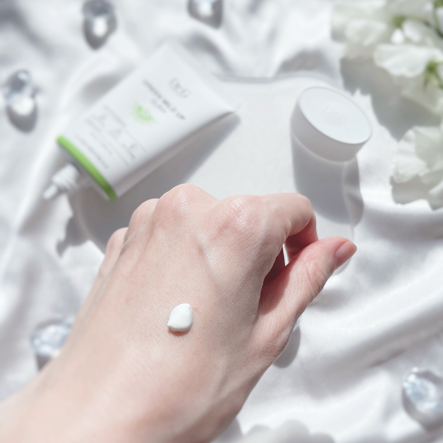 グリーンマイルドアップサンプラス/Dr.G/日焼け止めクリームを使ったクチコミ（2枚目）