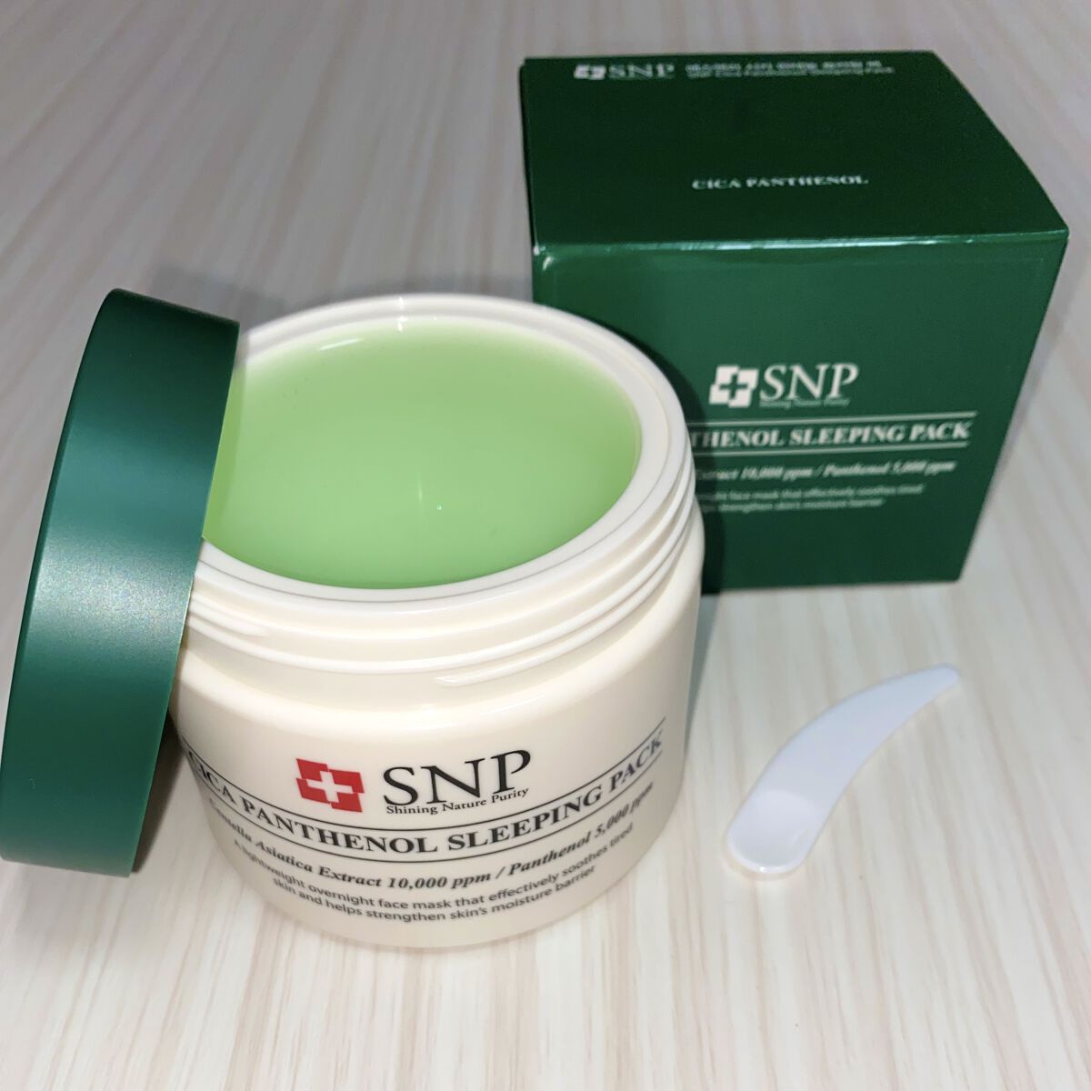 シカパンテノールスリーピングパック/SNP/フェイスクリームを使ったクチコミ（1枚目）