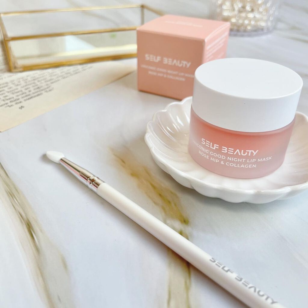 ユニコーングッドナイトリップマスク ローズヒップ&コラーゲン/SELF BEAUTY/リップマスクを使ったクチコミ（1枚目）