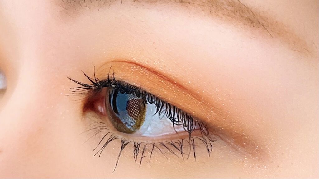 プリズム エアー シャドウ 25 PAPAYA CORAL/CLIO/単色アイシャドウを使ったクチコミ（1枚目）