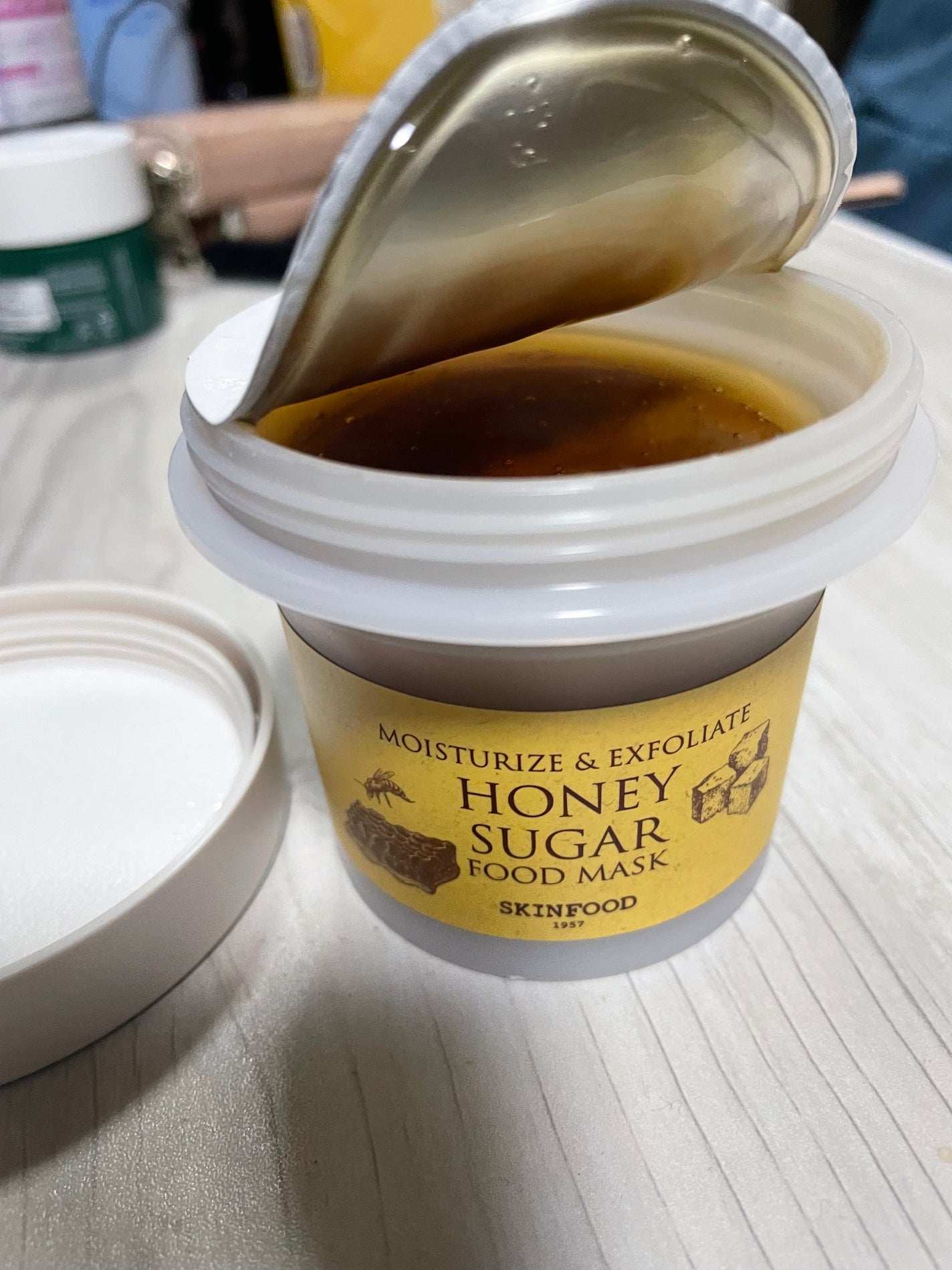 ハニーシュガー フードマスク/SKINFOOD/洗い流すパック・マスクを使ったクチコミ(1枚目)