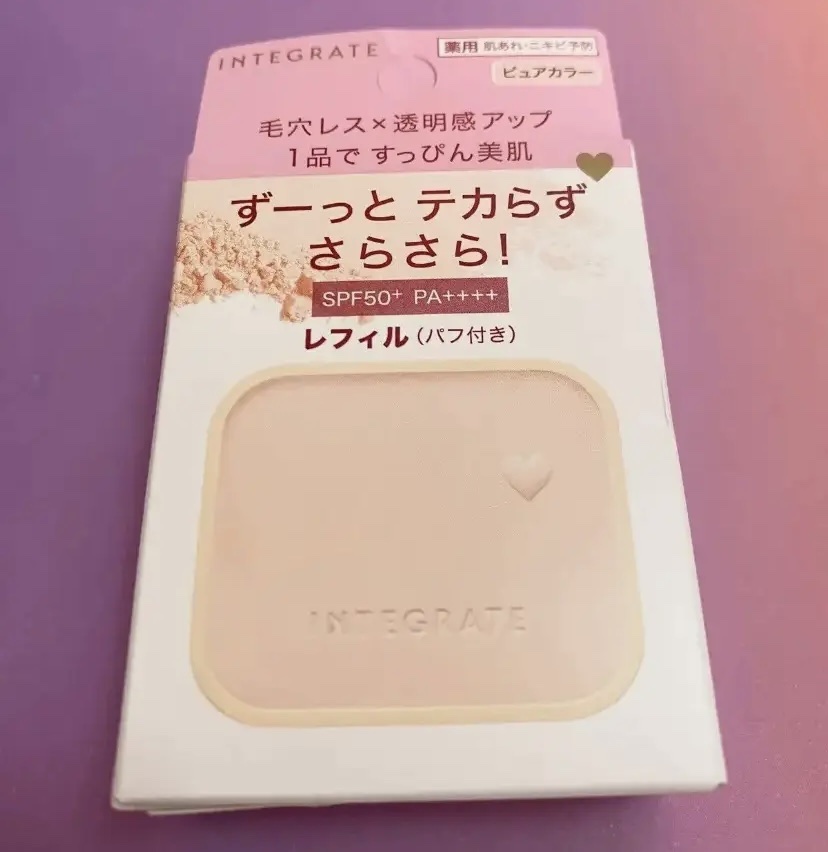 すっぴんメイカー トーンアップパウダーUV/インテグレート/プレストパウダーを使ったクチコミ（1枚目）