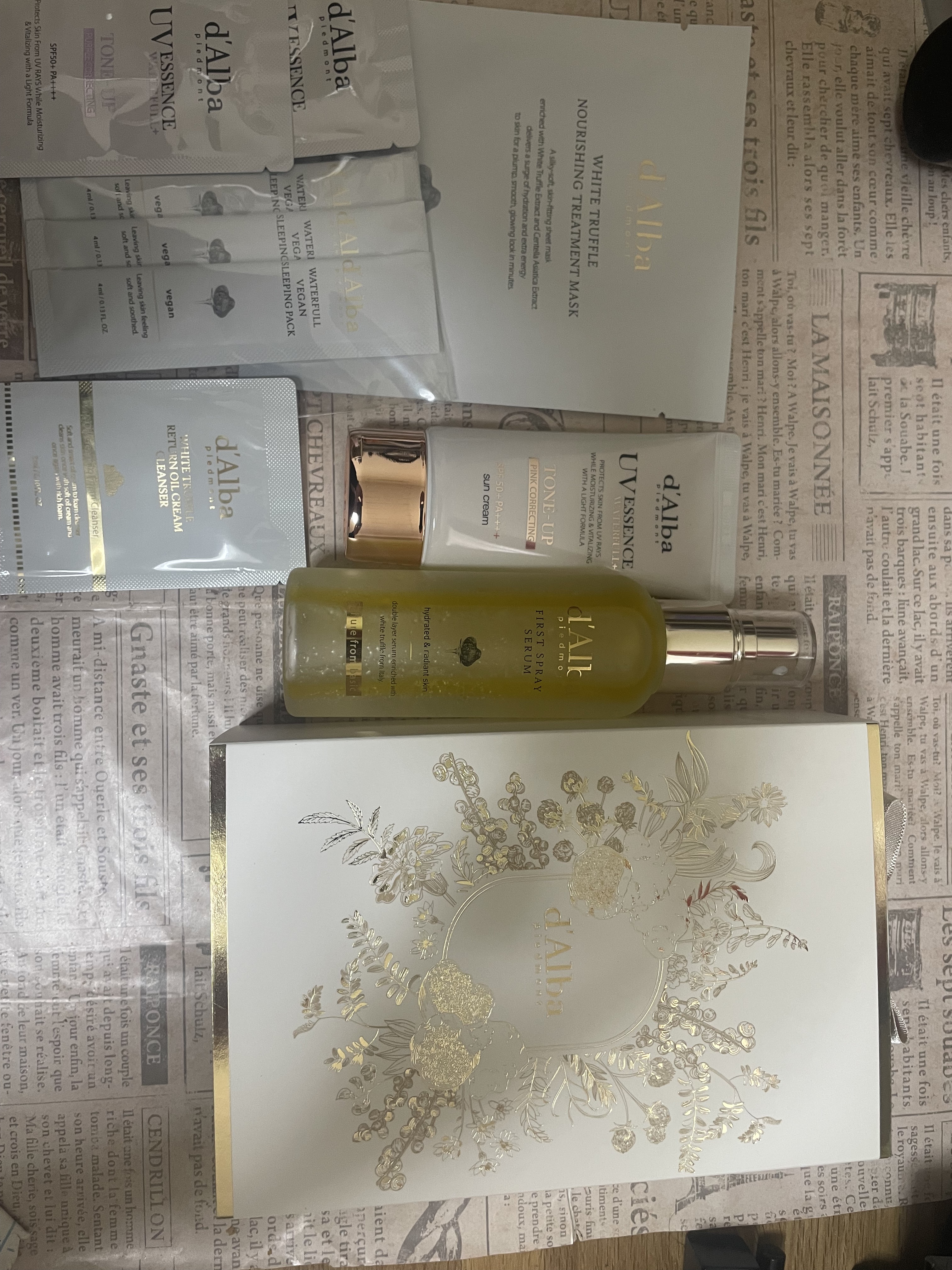 ダルバ ホワイトトリュフファーストスプレーセラム/ダルバ/ミスト状化粧水を使ったクチコミ（1枚目）