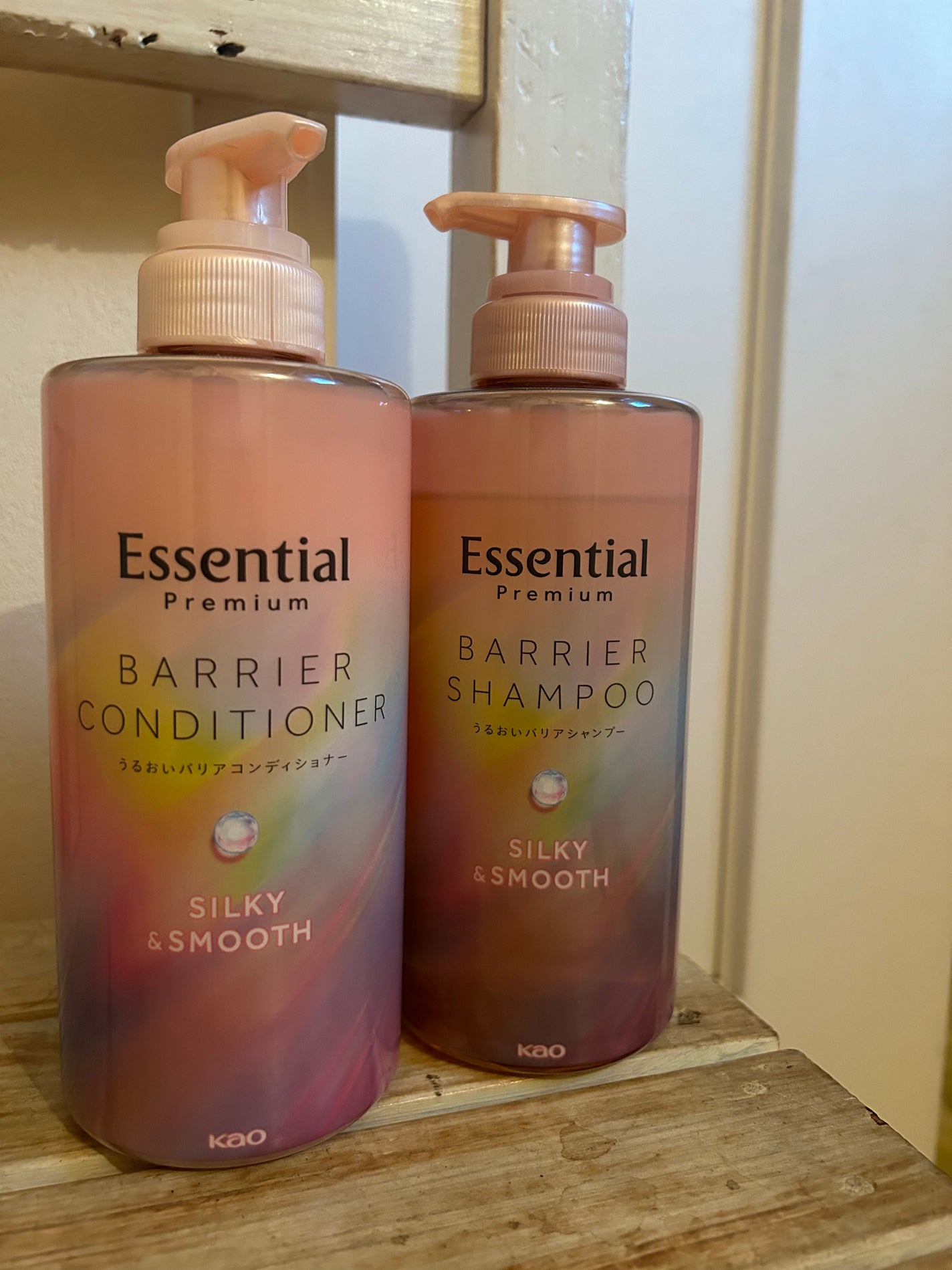 エッセンシャルプレミアム バリアシャンプー・コンディショナー シルキー&スムース/エッセンシャル/市販シャンプーを使ったクチコミ(1枚目)