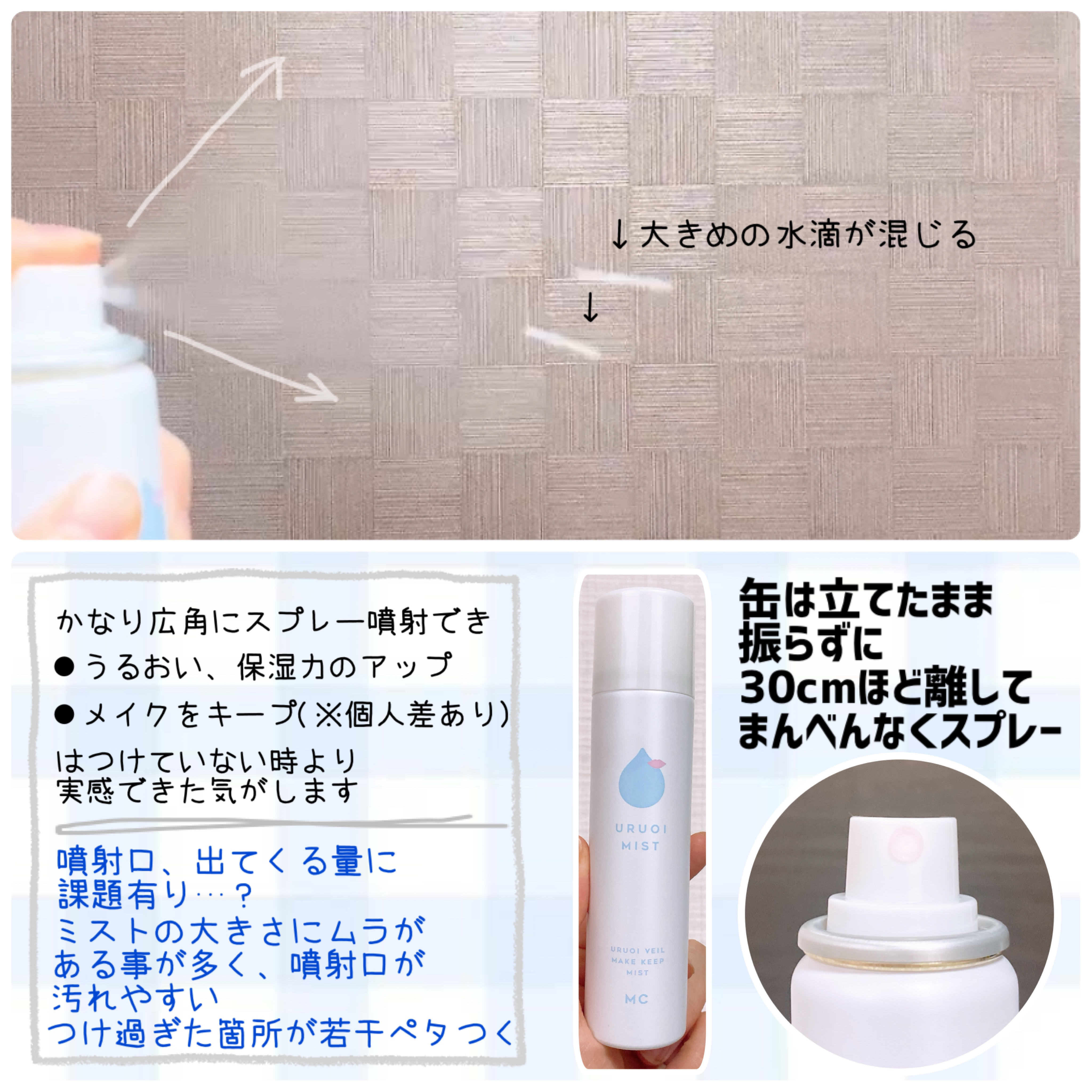 うるおいミスト+/MAKE COVER/ミスト状化粧水を使ったクチコミ（2枚目）