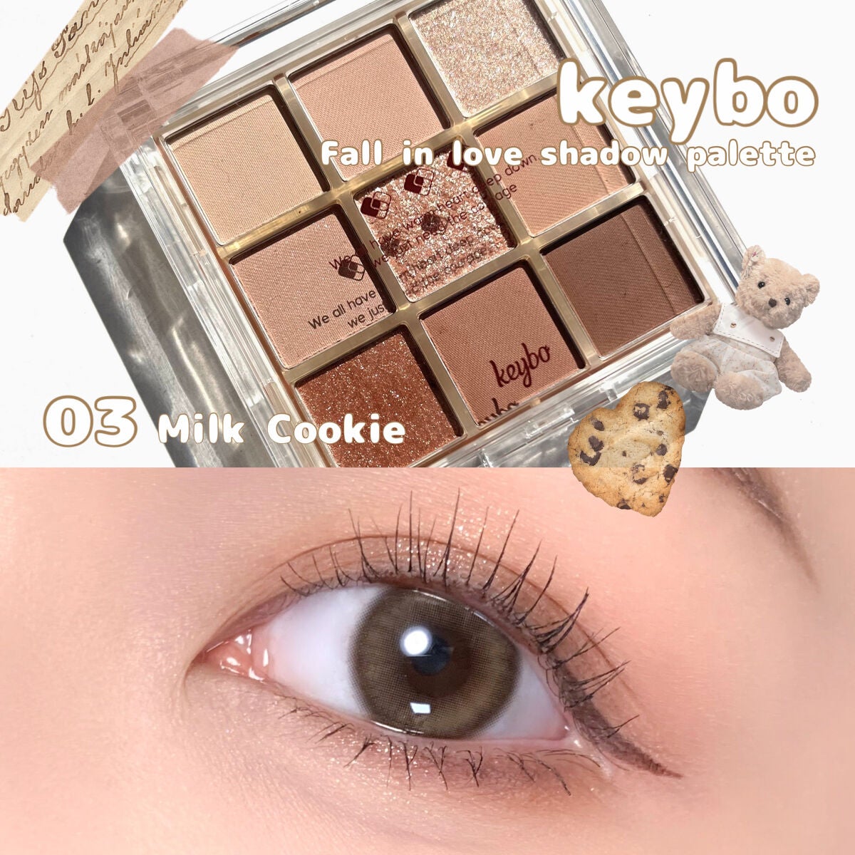 KEYBO FALL IN LOVE SHADOW PALETTE/keybo/アイシャドウパレットを使ったクチコミ(1枚目)