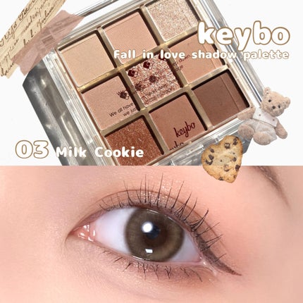 KEYBO FALL IN LOVE SHADOW PALETTE/keybo/アイシャドウパレットを使ったクチコミ(1枚目)