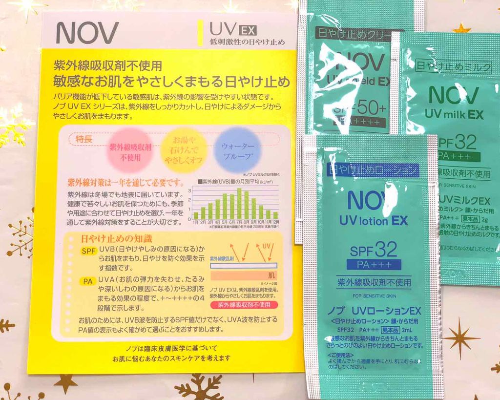 UVシールドEX/NOV/日焼け止めクリームを使ったクチコミ（1枚目）