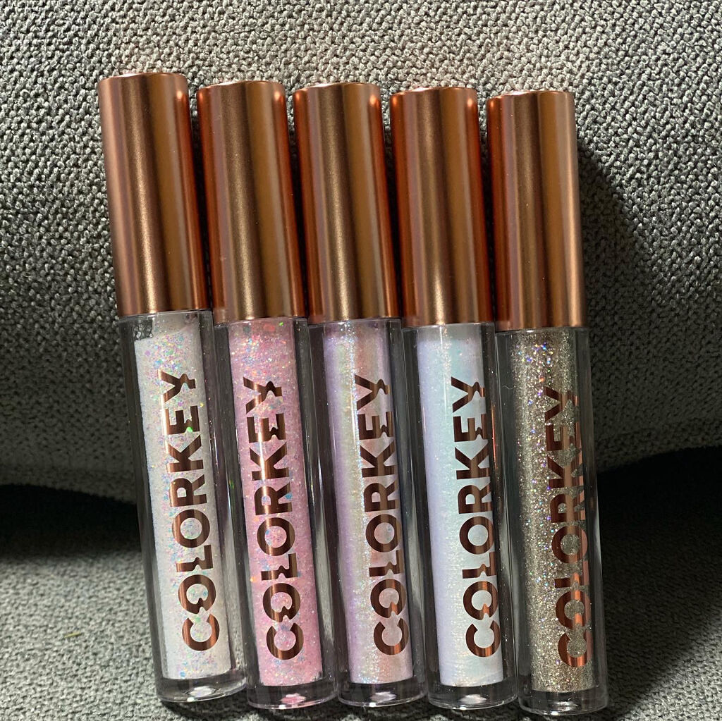 スパークリングギャラクシーリキッドアイシャドウ C03 月光欠片/COLORKEY/リキッドアイシャドウを使ったクチコミ（3枚目）