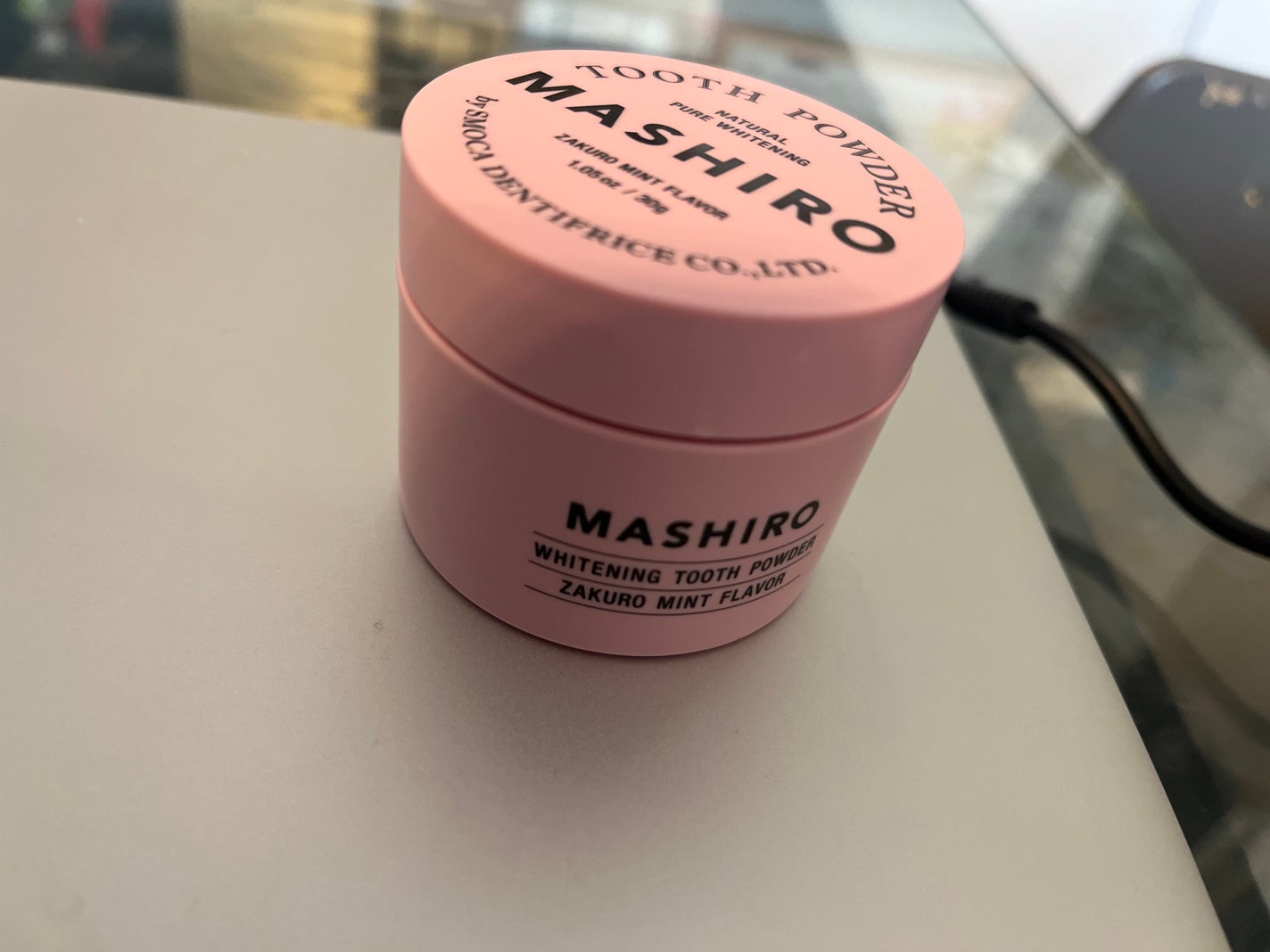 MASHIRO 薬用ホワイトニングパウダー ザクロミント/MASHIRO/歯磨き粉を使ったクチコミ(1枚目)