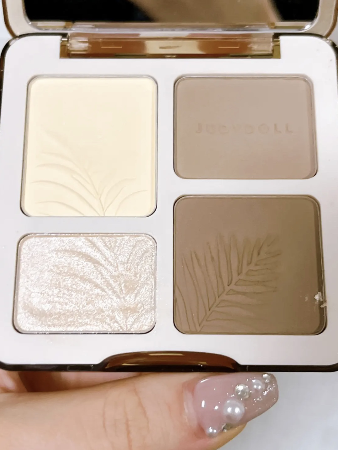 JUDYDOLL メリハリマスターパレット 02 ウォームトーン/JUDYDOLL/パウダーハイライトを使ったクチコミ（3枚目）