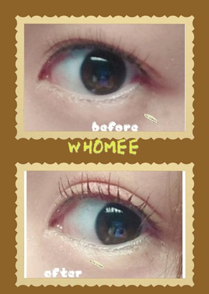 ロング&カールマスカラ strawberry red/WHOMEE/マスカラを使ったクチコミ(1枚目)