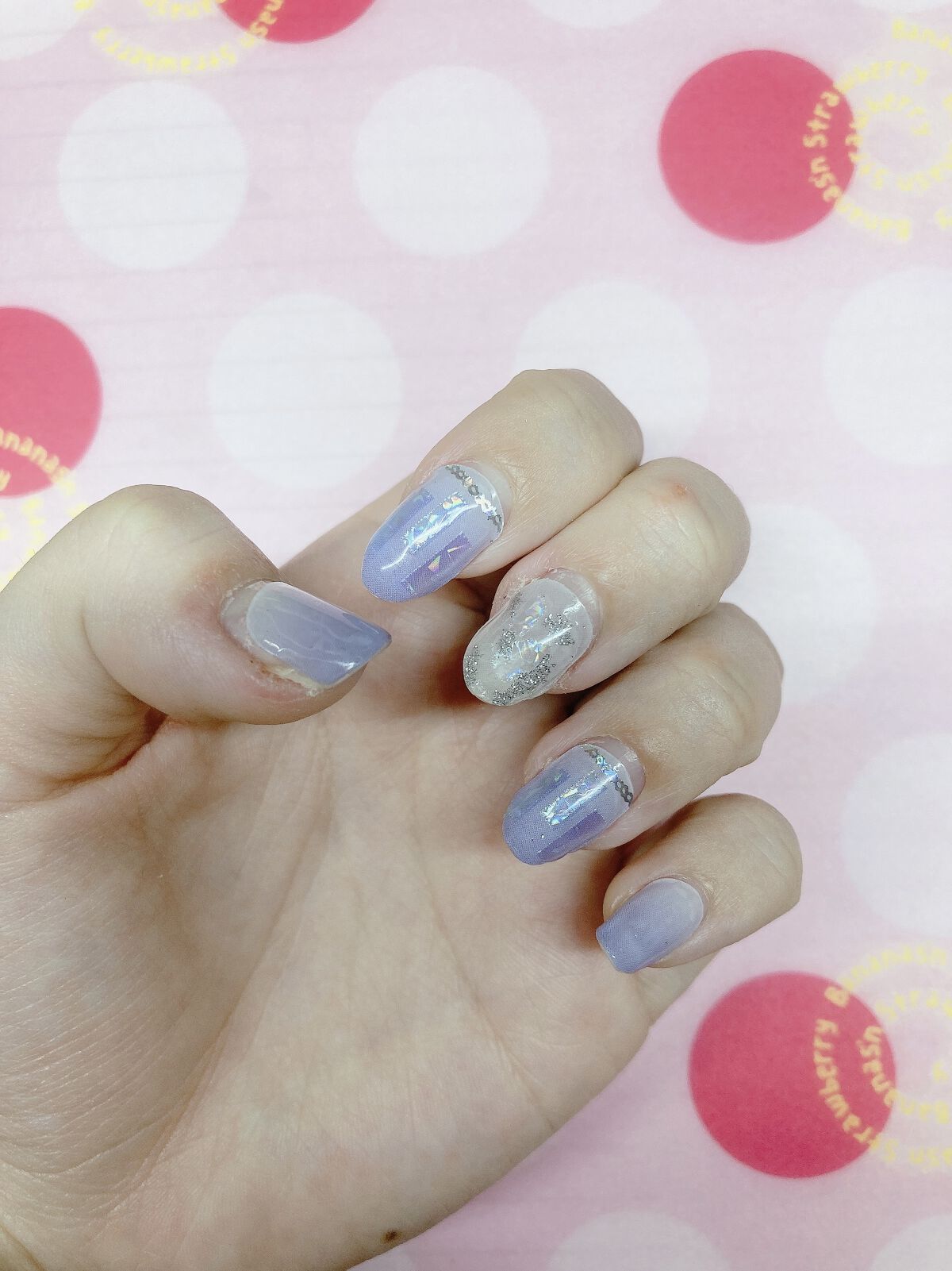 ビューティーワールド BWちびジェルトップジェルのクチコミ「簡単セルフジェルネイルに挑戦✨

BEAUTY AVENUE
リアルジェルネイルシール　エター.....」（1枚目）