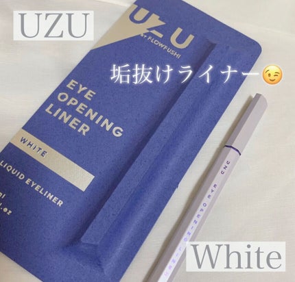 EYE OPENING LINER/UZU BY FLOWFUSHI/リキッドアイライナーを使ったクチコミ(1枚目)