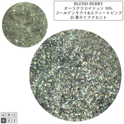 オーラクリエイション/BLEND BERRY/アイシャドウパレットを使ったクチコミ(5枚目)