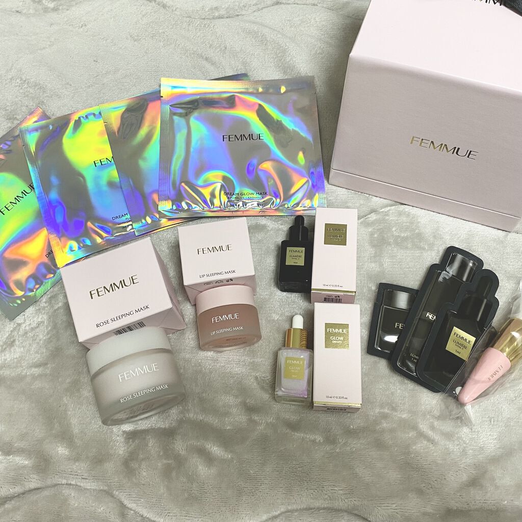 ドリームグロウマスクPF（ハリ・エイジングケア）/FEMMUE/シートマスク・パックを使ったクチコミ（2枚目）