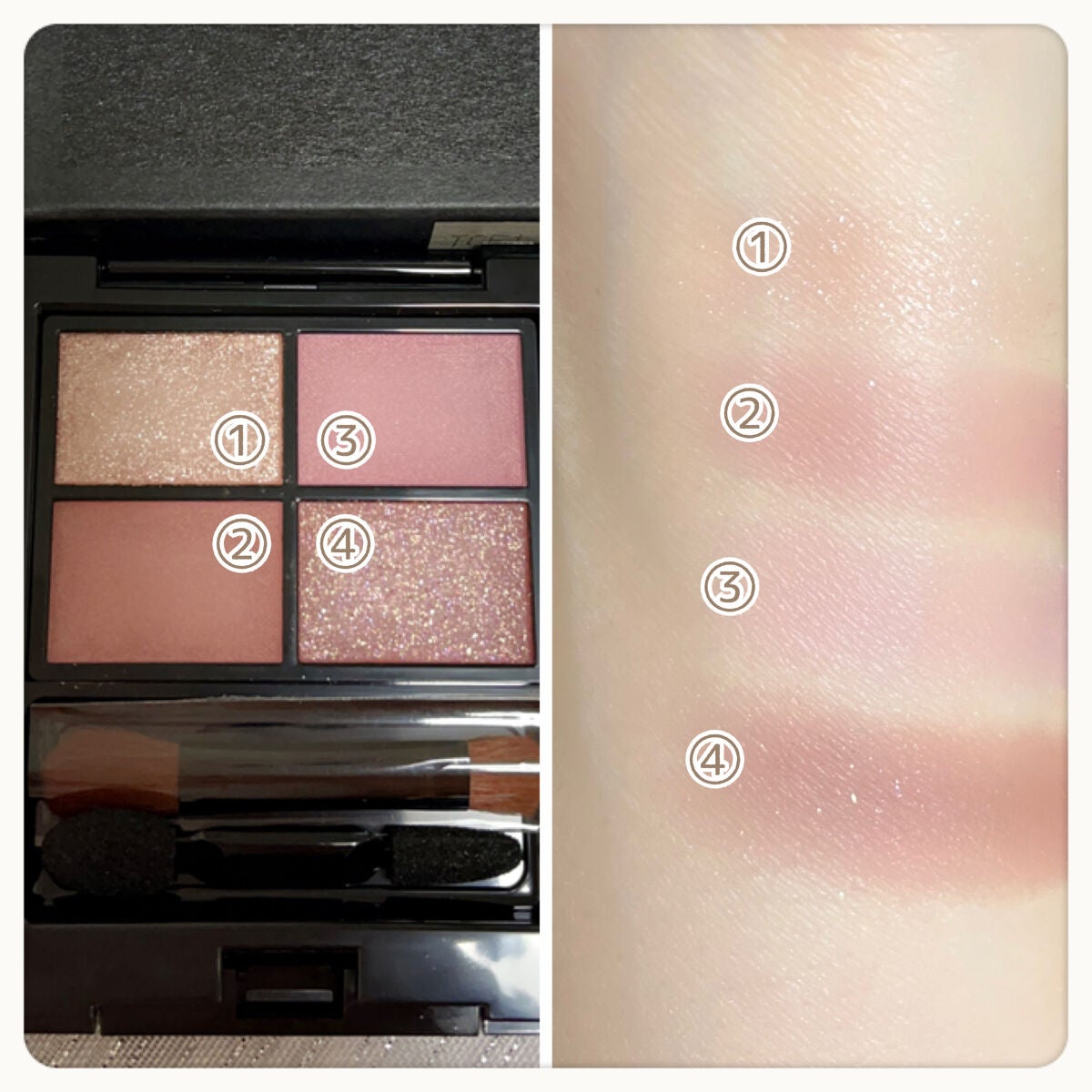 ミネラルクラッシィシャドー/エトヴォス/アイシャドウパレットを使ったクチコミ(3枚目)