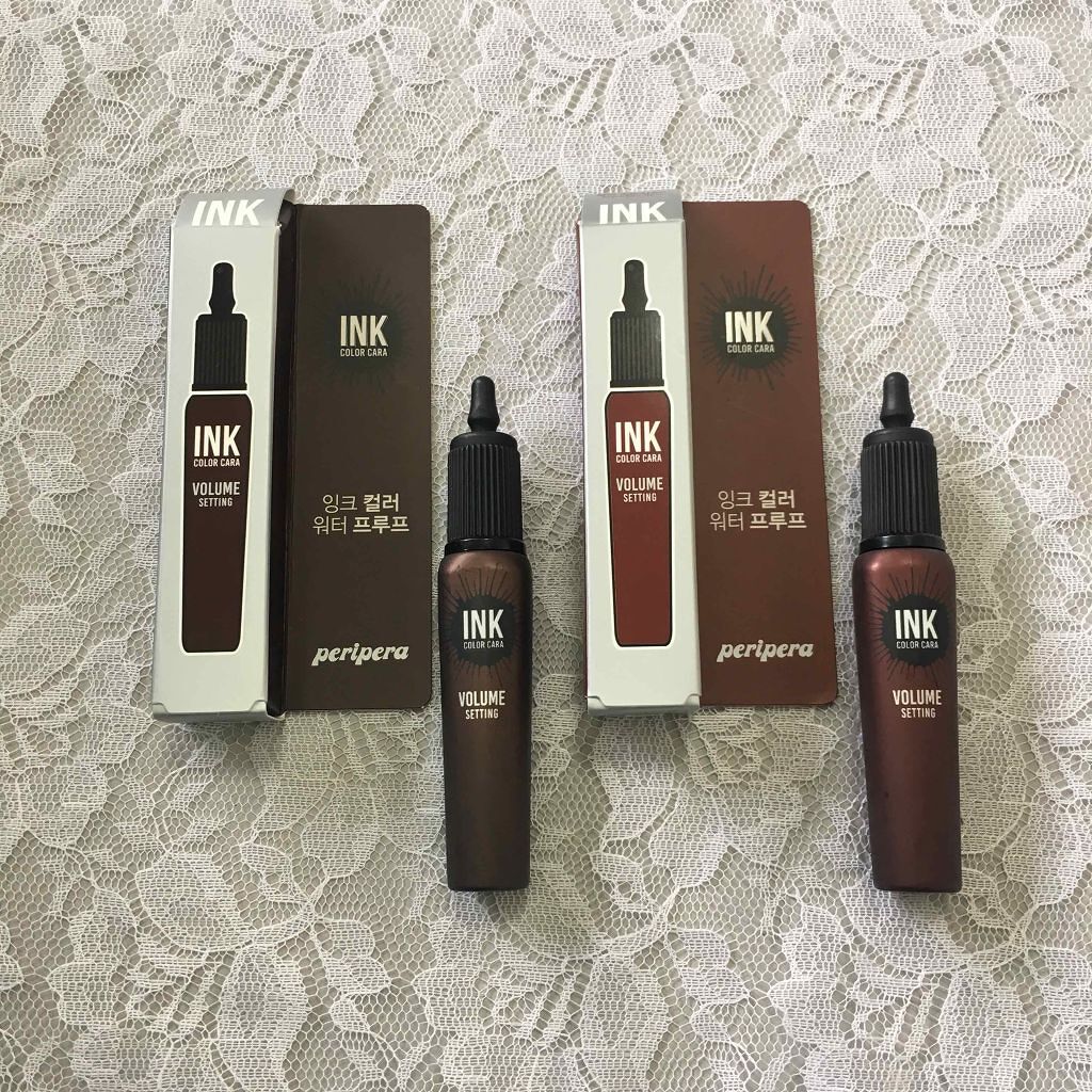 PERIPERA インク カラー カラ（AD）のクチコミ「ペリペラ インクマスカラレビュー🖋
peripera ink coler cara 🥀

2色.....」（2枚目）