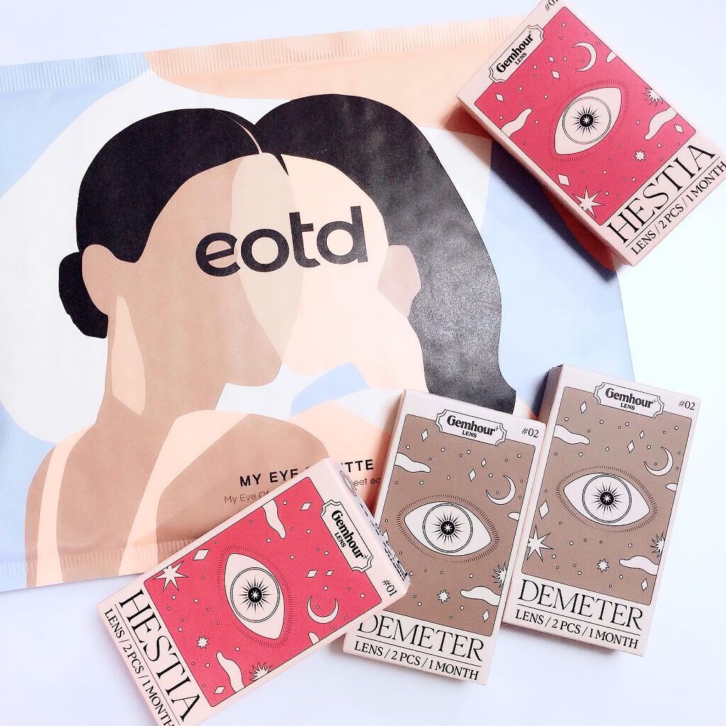 Gemhour lens Hestia Oliveのクチコミ「韓国の最新デザインをセレクトしたカラコン通販サイト
eotdで、独占販売中のgemhour l.....」（1枚目）
