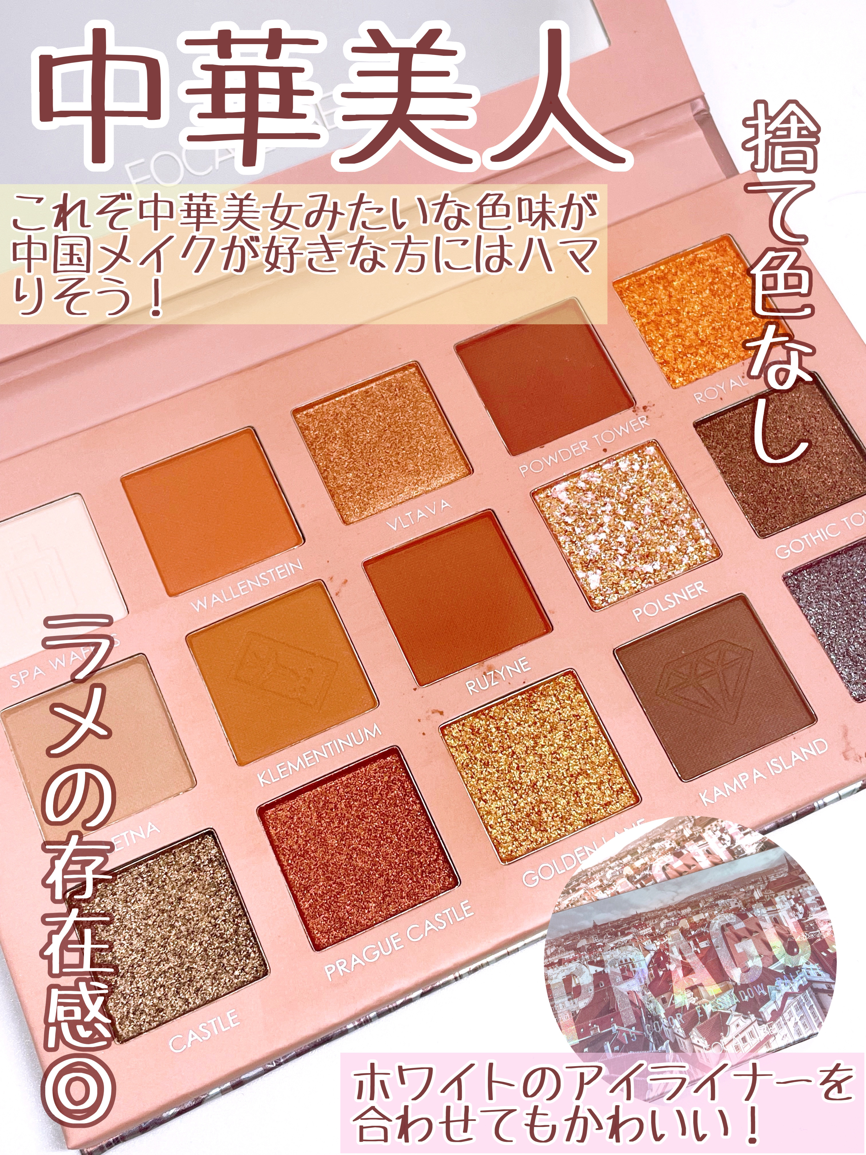 GO TRAVEL 15色アイシャドウパレット/FOCALLURE/アイシャドウパレットを使ったクチコミ（3枚目）