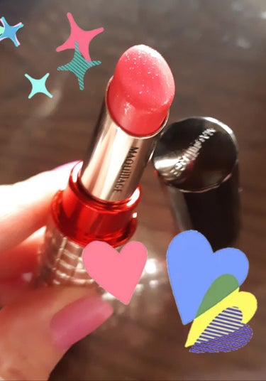 皆様、こんにちは👋😃
☑️MAQuillAGE　ドラマティックルージュ💄
PK401　ピンクサファイアです❤️
オンライン売り切れの、３月に発売した青みPINK❤️

キラキララメ入りの、めちゃくちゃ可