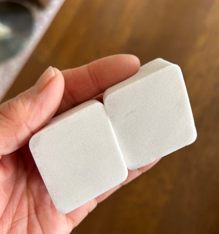 メイクアップスポンジ(15個、ダイヤモンド形)/DAISO/パフ・スポンジを使ったクチコミ(5枚目)