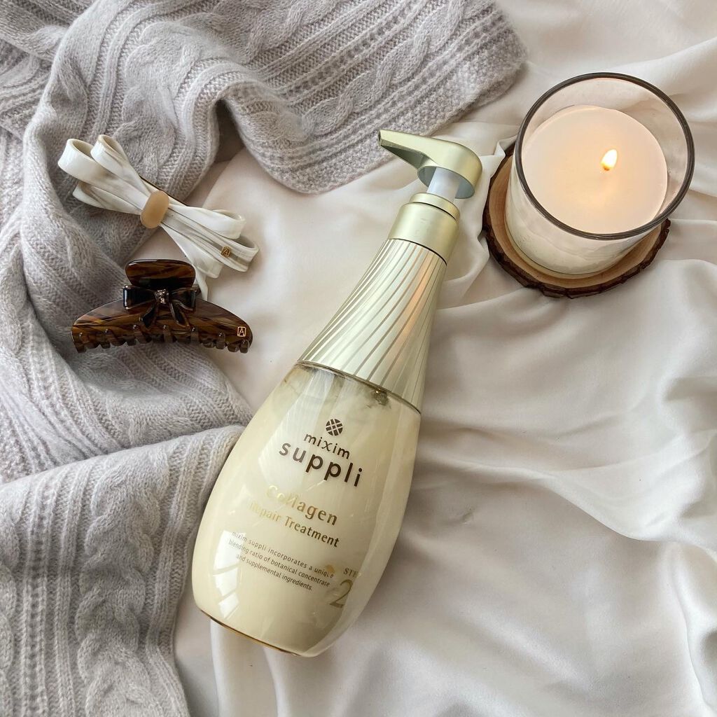 ビタミン リペアシャンプー/コラーゲン リペアヘアトリートメント/mixim suppli/市販シャンプーを使ったクチコミ(2枚目)